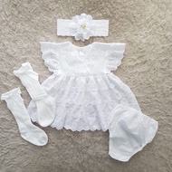 FT65NZ Newborn v neck Baby Dress (including pants)