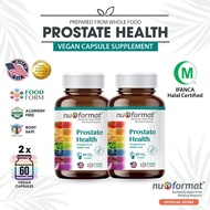 NU-FORMAT Prostate Health Vitamin B6 & C & B2 Healthy Aging Vegan Supplement - 60S
