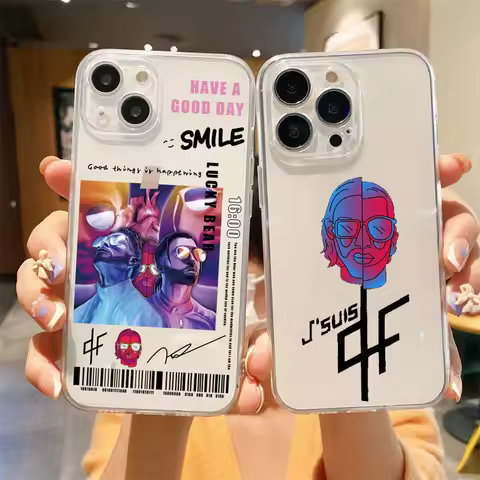 PNL QLF Rapper Singer Phone Case for iPhone 14 13 12 11 Pro Max Mini 8 7 Plus SE X XS XR Coque Clear