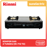 Rinnai RI-712TG Kompor Gas Turbo Stainless Jumbo 2 Tungku RI 712TG / RI 712 TG / RI712TG / RI712 TG