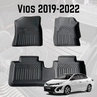 Car Vios 2019-2022 MAGIC MAT 5D TPE Carpet Car Mat Karpet Kereta