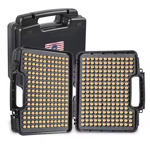 390Round 9mm Ammo Storage Case Travel Safe/Mil Spec/Waterproof Ammo Box-for 9x19mm Parabellum/9mm Lu