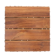 【Swift Pulse】 1pc Outdoor Wooden Rugs Interlocking Decking Tile Self-Assemble Interlocking Floor Til