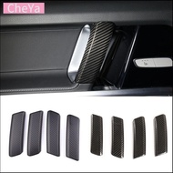 For Benz G-Class W463 G500 G63 2019-23 Car Interior Door Handle Decoration Cover Sticker Real Carbon