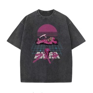 T-Shirt Foreign Trade new Men Women Short-Sleeved Washed Foreign Trade Distressed Four Seasons 2025 