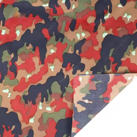 Blood Type Camouflage 500D Cordura Nylon Fabric - Waterproof Wear-Resistant for Waistbands Bags Tact