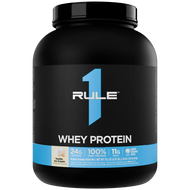Rule 1 R1 Whey Blend Chocolate Fudge - 5 lbs Powder - 24g 3 Protein Sources + 5g BCAAs - 65 Servings