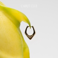 Hoop Earrings ARC Huggies 14k Gold Plated Silver 925 Carrot Club