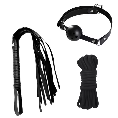Binding ball BDSM Hollowing out round mouth Blocking Fun Artificial whip BDSM Binding soft Rope Adul