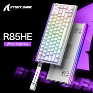 ATTACK SHARK | Attack Shark R85HE Wired Mechanical Keyboard RGB Backlit PBT Keycaps 0.005mm RT Preci