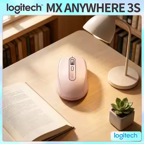 Travel MX Anywhere 3S Mouse - Darkfield 8K DPI, Hyper-Scroll, Compact Build, Suitable for Co-working