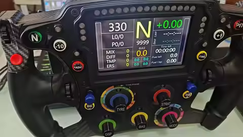 PC FORMULA Game Steering Wheel Racing Game Simulator with 4.0/4.3-inch Touchable High-Definition Scr