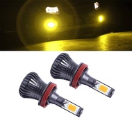 2Pcs Car Yellow COB 9006/HB4 Flash LED Fog Driving Daytime Running DRL Light Lamp Bulb