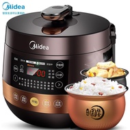 ST/🎀Midea Electric Pressure CookerYL50Easy203/202Household Multi-Functional Double Liner5LL Pressure Cooker Rice Cooker