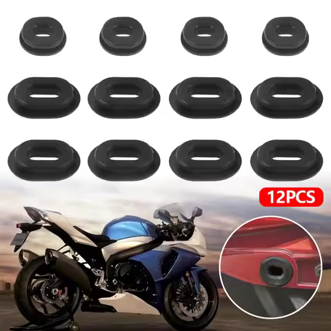 12Pcs Motorcycle Grommets Body Side Cover Fairing Goldwing Bolt Rubber for Honda CT125 CB750 CG125 C
