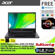 Acer Aspire 3 Slim A314-22-R1Ga [14"Hd/Amd Ryzen3-3250U/4Gb/Hdd
