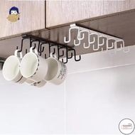 LF Shelf Mug Hanger, Mug Hooks Under Cabinet, Coffee Mug Hanging Rack Under Shelf Mug Organizer, Und