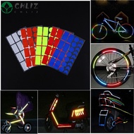 CHLIZ Bike Reflective Stickers Waterproof Fluorescent Cycling Accessories Wheel Rim Sticker