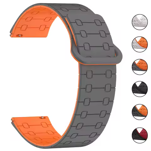 22mm Magnetic Sports Strap For Huawei Watch GT 5 Pro GT5 GT4 GT3 GT2 Silicone Loop Bracelet For Huaw