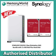 [SYNOLOGY Authorised Distributor] SYNOLOGY DS223J 2 Bay DiskStation NAS bundle promotion with 2 x WD