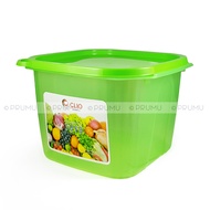 2 Toples Plastik 3250ml - Toples Plastik Bening - Toples Kotak - Wadah Makanan - Toples Bening - Top