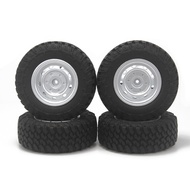 4PCS 73mm Crawler Off Road Rubber Tires Metal Wheel Hub 5mm Hex for RC Car MN98 MN82 WPL C24-1 B36 D