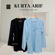 KURTA ARIF KURTA LELAKI COTTON LINEN KURTA SELESA BAJU KURTA LELAKI BY HERNES