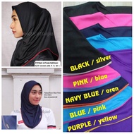 Piping Sport Hijab , Tudung Sukan Piping Microfibre (kosong) by #ibugarang
