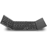 Folding Bluetooth Keyboard, Jelly Comb Rechargeable Portable BT Wireless Foldable Mini Keyboard with