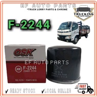 OSK FUEL FILTER PENAPIS DIESEL F-2244 HINO RANGER DUTRO 23401-1114 PENAPIS DIESEL LORI FUEL FILTER L