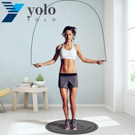 YOLO Yoga Fitness Mats, Anti-noise Cushioning Jump Rope Mat, Floor Mats TPE Solid Color Waterproof Skipping Mat Yoga