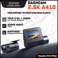 📸 70mai A410 Dash Cam Night Vision | 2.5K+1080P Dual Dash Camera with HDR