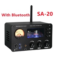 PJ.MIAOLAI SA-20 Tube Pre-Amplifier Fever HiFi Power Bluetooth 6H3N Tube Preamp Stereo USB Flash Dri