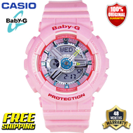 ต้นฉบับ Baby-G BA110 นาฬิกาข้อมือสตรีกีฬากันกระแทกกันน้ำ 100M พร้อมรับประกัน 4 ปี BA-110CA-4A (คลังสินค้าพร้อม)