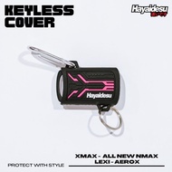Hayaidesu Keyless Remote Key Cover For Yamaha Series 2-XMAX, New NMAX, FAZZIO, AEROX, LEXI