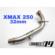 ❤Project79 Manifold Yamaha XMAX250 V1 V2 32mm Universal Stainless Steel Link Pipe XMAX 250 Accessori