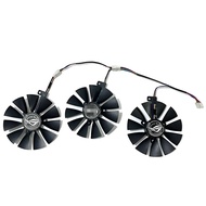 3fans 87MM 7PIN Graphics Card Replacement Fan for ASUS GeForce RTX 2070 2060S 2060 ROG STRIX GPU Fan