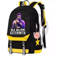 BATOSAI.BAGS - FREEFIRE DJ ALOK Backpack School Bag for Kids