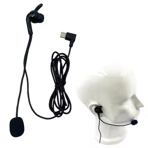 1Pcs For V6 Pro V4C Plus Q8 F6 V7 Judge Ear Intercom Headset Type-C USB-C Interface Referee In-Ear E