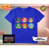 Children's t-shirt game didi and friends character nana jojo pak atan tatak bingo