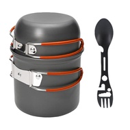 Camping Outdoor Cookware Backpacker Portable Cookware Outdoor Camping Hot Pot Set Pot Camping Cookwa