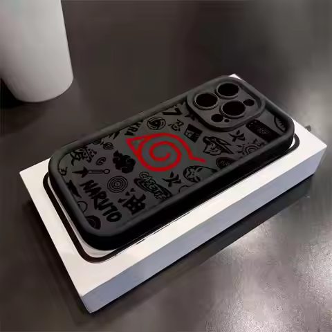 Anime N-Naruto Logo Soft Cover Case for iPhone 16 Pro Max 12 11 14 15 Plus 15Pro 13 14+ 16e 13Pro 16