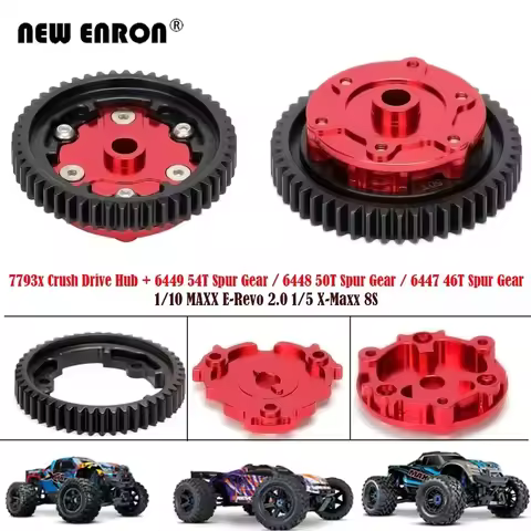 7793x Halves Housing Crush Drive Hub 6449 54T 6448 50T 6447 46T Spur Gear For RC Car Traxxas 1/10 MA