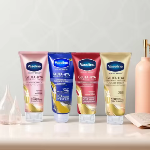 Vaseline Glutamine Whitening Body Lotion Highly Concentrated Niacinamide Hyaluronic Acid Brightens S