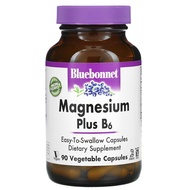 Bluebonnet Nutrition, Magnesium Plus B6, 90 Vegetable Capsules
