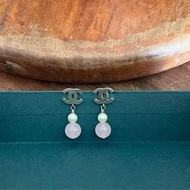 Chanel classic vintage pink gold pearl beads earrings B18P經典中古復古香奈兒小香粉紅色珍珠耳環#975