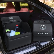 Car Foldable Storage Box Trip Camping Leather Bag For Lexus CT ES GS NX IS250 CT200h IS300h ES300h R