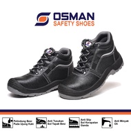 Sepatu Safety OSMAN Safety Shoes Mid Cut Ujung Besi Tipe OS-703