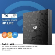 T9 ANDROID 8.1 TV BOX 4GB 32GB RK3328 WIFI DUAL BLUETOOTH 4.0 HDMI