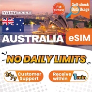 [Yoho] Australia eSIM Unlimited 3-20GB 4G High Speed Data | Limited time special offer Yoho Mobile O